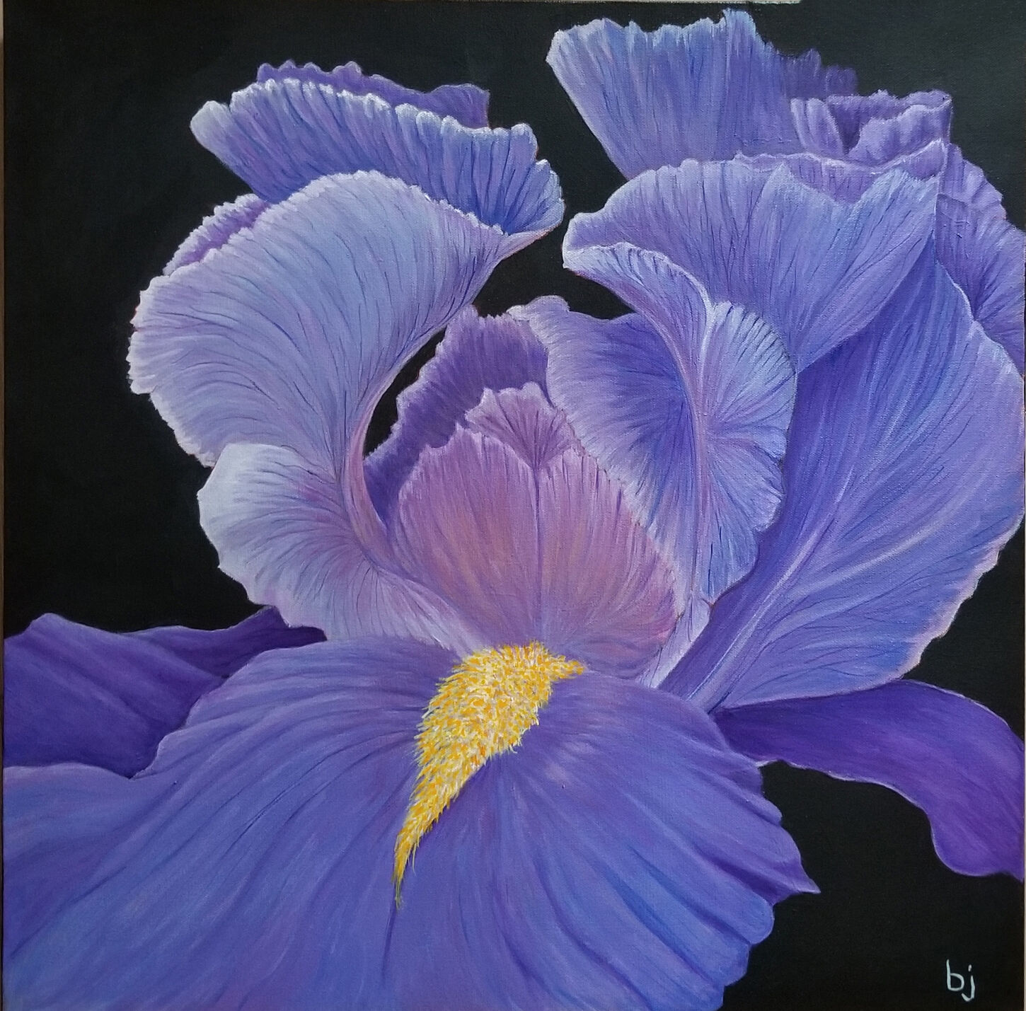 “Purple Iris” by Barbara Jensen.